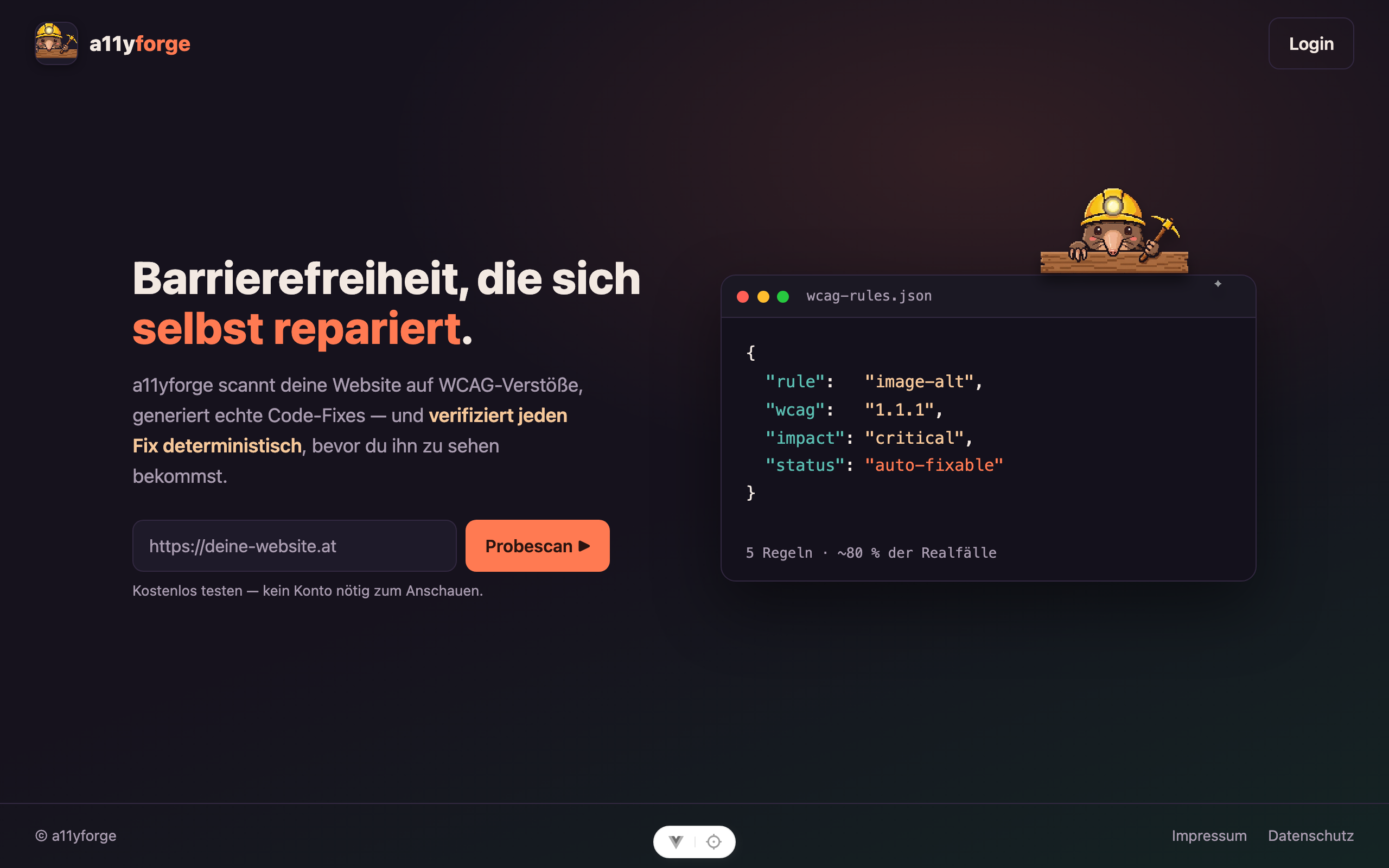 Vorschau von A11yForge
